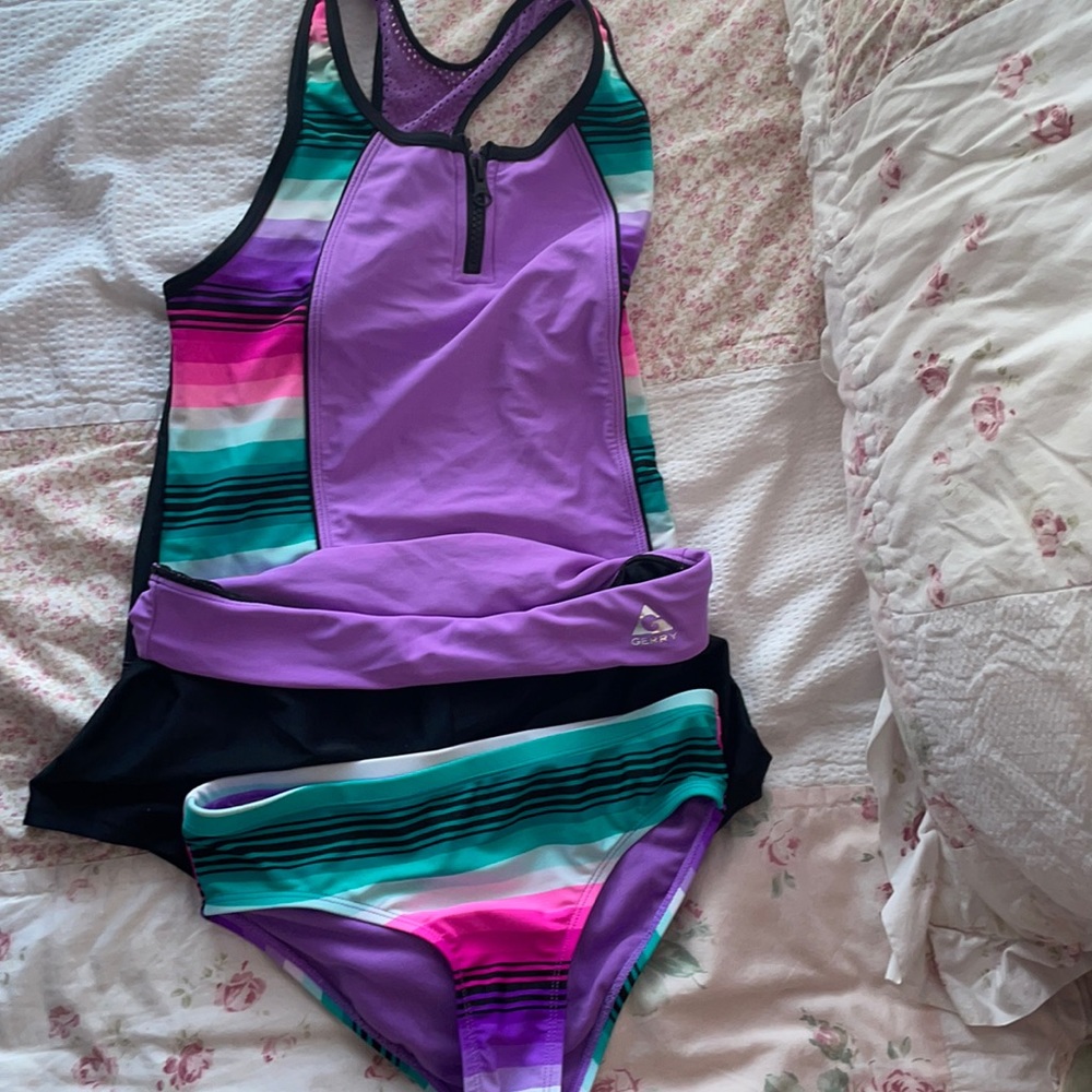 3 piece bathing suit, size 10